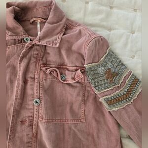 Free people military jacket size S